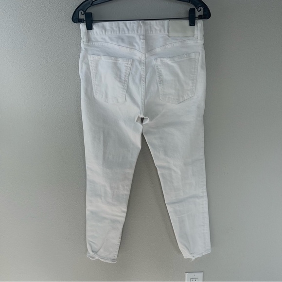 Moussy Vintage Velma Skinny Ankle Jeans White Denim Distressed Women’s 28 - Picture 8 of 12